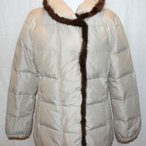 Dana Buchman  Down Fill Quilted Winter Jacket MED